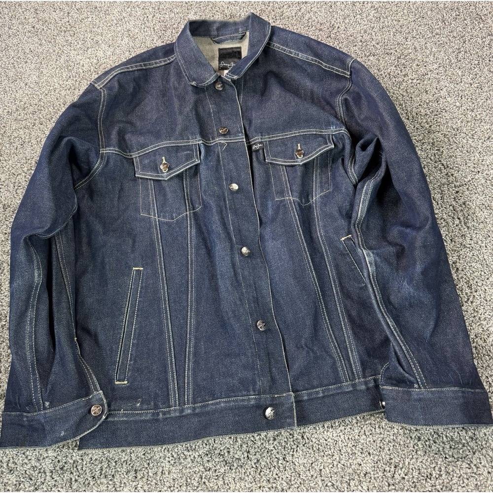Vintage Y2K Sean John Denim Jacket Men's Size XL Blue